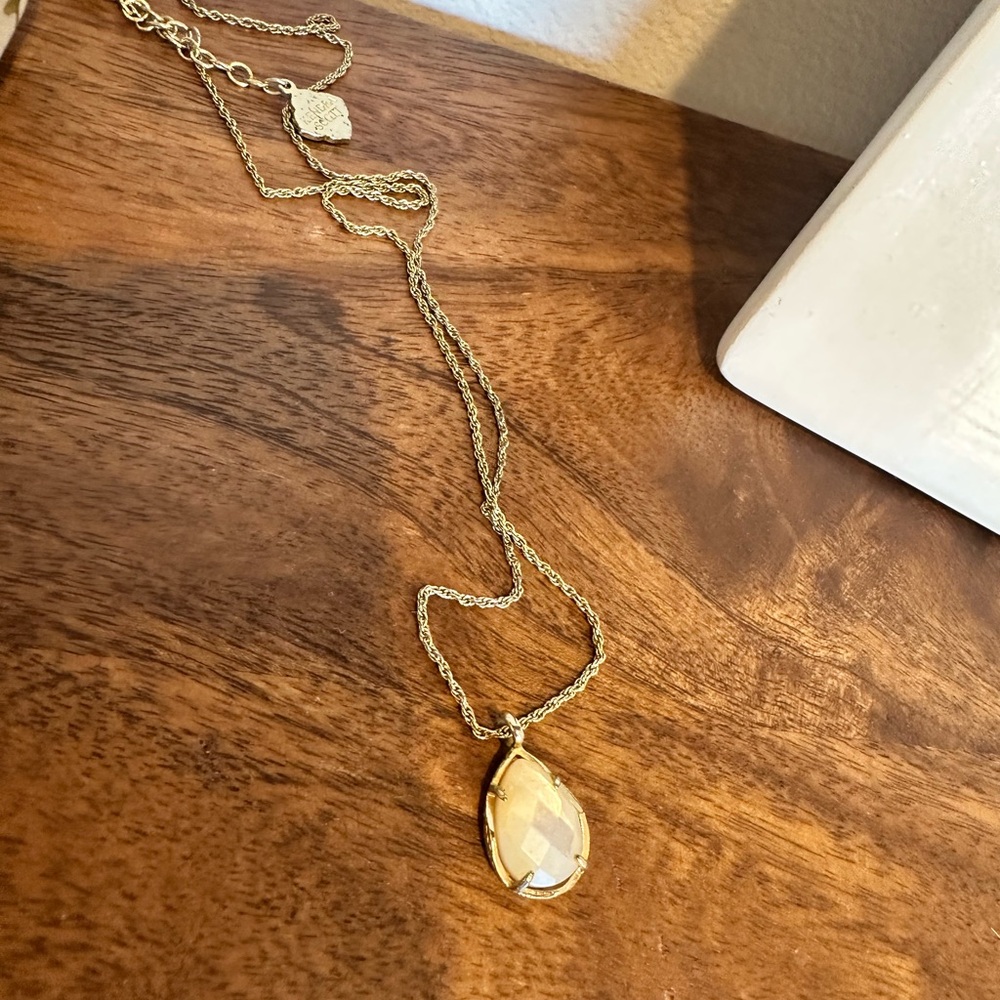 Kendra Scott Gold Teardrop Necklace
